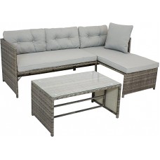 Outdoor Rattan Furniture Set Garden Corner Sofa Patio 